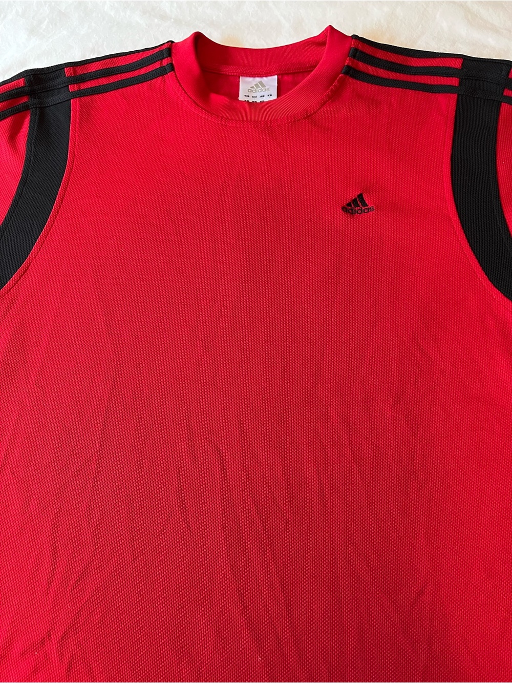 Adidas Men’s Red Performance Short Sleeve Training Shirt